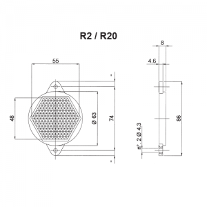 Catarifrangente R2