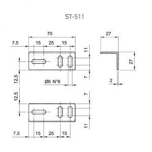 Staffa di supporto ST-511